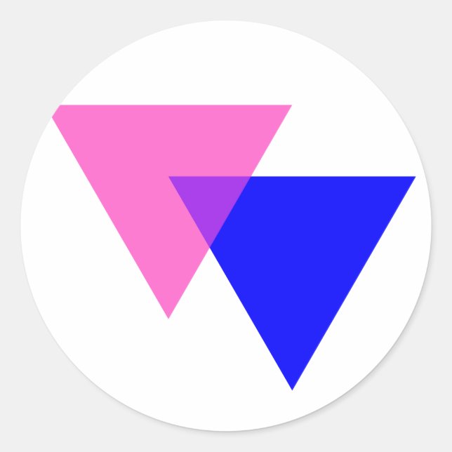 Winkel Runder Aufkleber (Vorderseite)