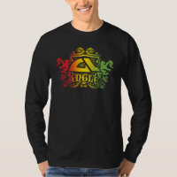 Winkel-"Verkünder Rasta" langes Hülsen-T-Shirt