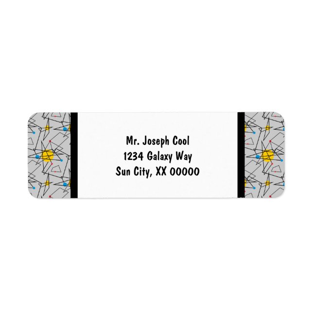 Winkelgeometrisches Retromuster (Vorne)