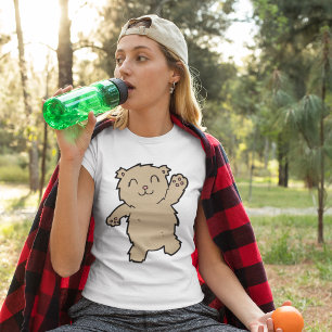 Winkender süßer lächelnder Bär T-Shirt