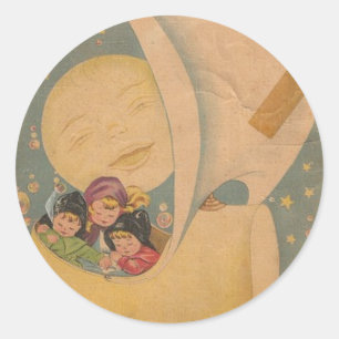 winkin c-2, blinkin und Kopfnickenaufkleber Runder Aufkleber