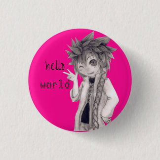 Winking Anime Typ, Original Zeichnend Button