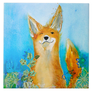 Winking Fox Trivet Fliese