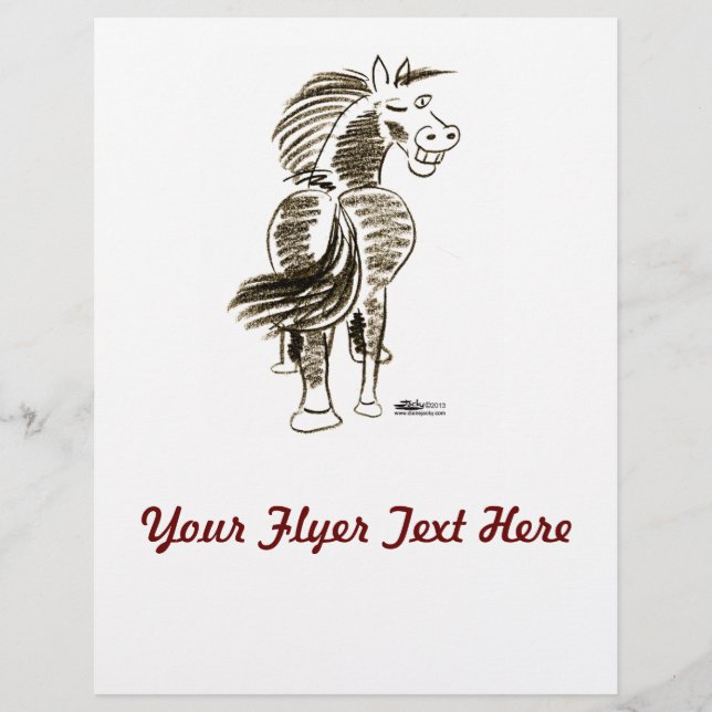 Winking Horse Viel Glück! Flyer (Vorne)