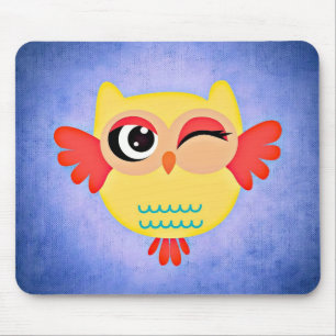 Winking Owl Mousepad