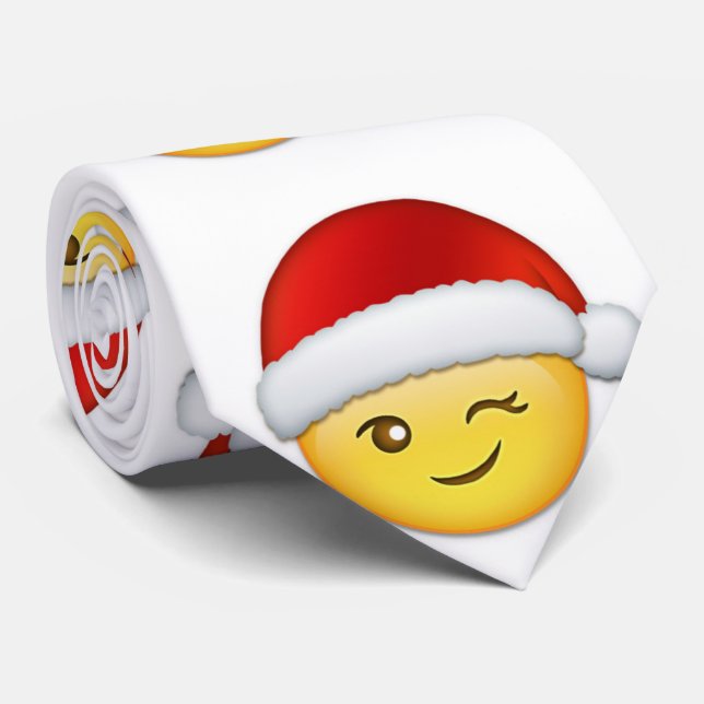 "WINKING SANTA*** KRAWATTE (Gerollt)