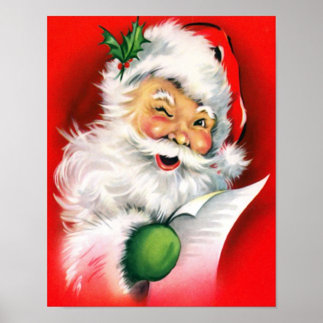 Winking Santa Poster (Vorne)
