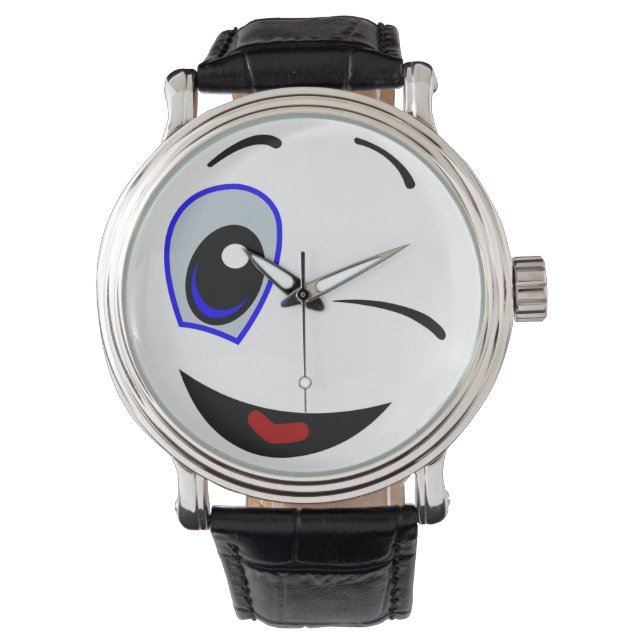 WINKING SMILEY ARMBANDUHR (Vorderseite)