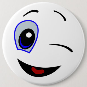 WINKING SMILEY BUTTON