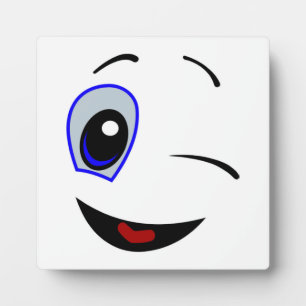 WINKING SMILEY FOTOPLATTE