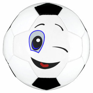 WINKING SMILEY FUßBALL