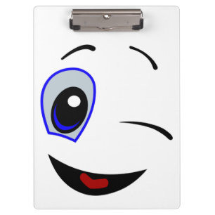 WINKING SMILEY KLEMMBRETT