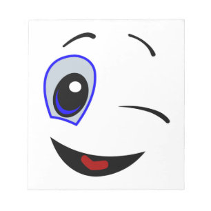 WINKING SMILEY NOTIZBLOCK
