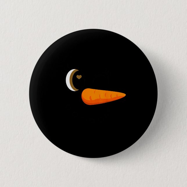 Winking Snowman Ornament Eyelashes Christmas Costu Button (Vorderseite)