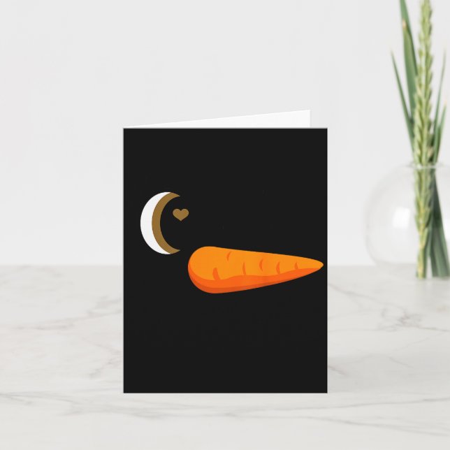 Winking Snowman Ornament Eyelashes Christmas Costu Karte (Vorderseite)