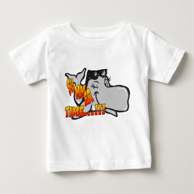 Winking Whale Baby T - Shirt (Vorderseite)