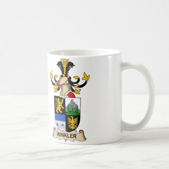 Winkler Familienwappen Kaffeetasse (Rechts)