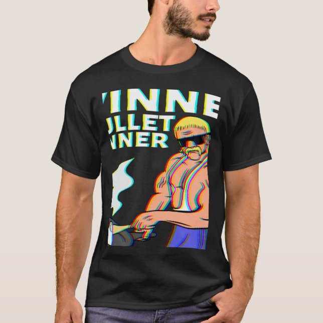 Winner Winner Mullet Dinner Party In The Back 1 T-Shirt (Vorderseite)