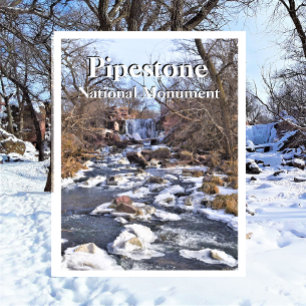 Winnewissa Falls, Pipestone National Monument Po Postkarte