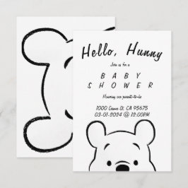 WINNIE BABY SHOWITE INVITE EINLADUNG