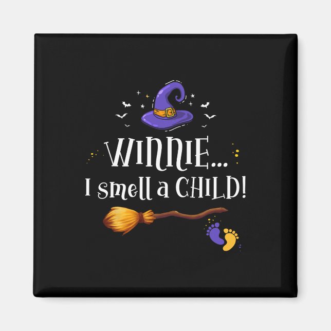Winnie I Riech ein Kind Halloween Schwangerschaft  Magnet (Vorne)