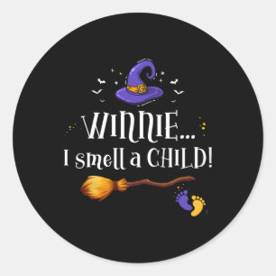 Winnie I Riech ein Kind Halloween Schwangerschaft Runder Aufkleber