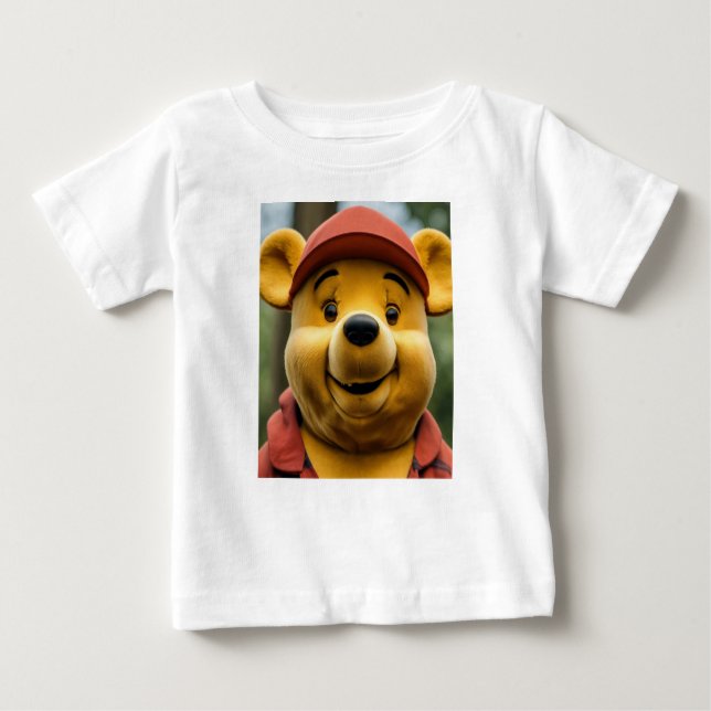 Winnie pooh Portrait zum Shirt für Baby (Vorderseite)