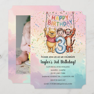 Winnie Puuh | Alles Gute zum Geburtstag Einladung