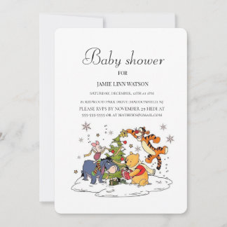 Winnie Puuh Baby Shower Einladung
