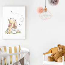Winnie Puuh und Honigtopf Aquarell
