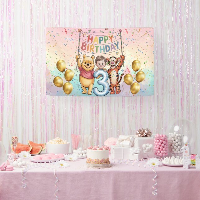 Winnie the Pooh | Happy Birthday Banner (Party)