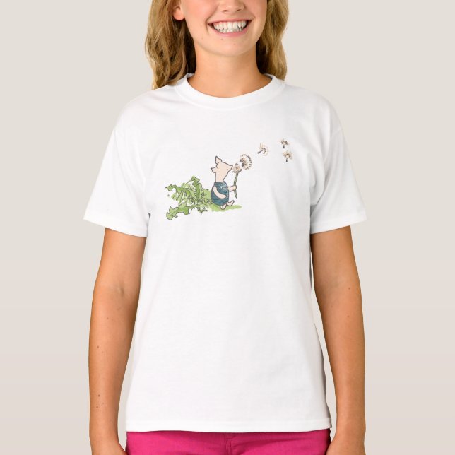 Winnie The Pooh - Piglet & Dandelion T-Shirt (Vorderseite)