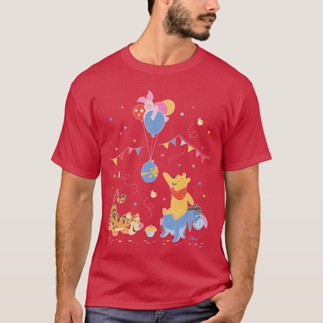 Winniehe Pooh Pooh and Friends Birthday Party gift T-Shirt (Vorderseite)