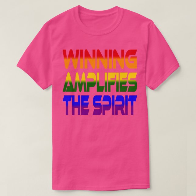 Winning Verstärkt Spirit Idium Rainbow T-Shirt (Design vorne)
