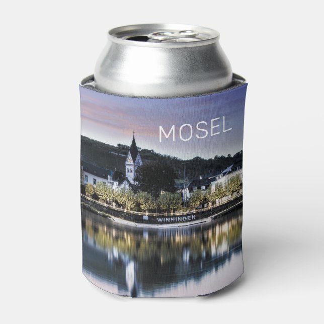 Winningen Moselle Sunset Panorama Deutschland Vint Dosenkühler (Kanne Vorderseite)