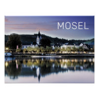 Winningen Moselle Sunset Panorama Deutschland Vint