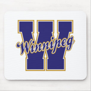 Winnipeg-Buchstabe Mousepad