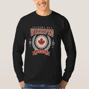 Winnipeg Canada Elbows Up Canadian Anti Tariff Pro T-Shirt