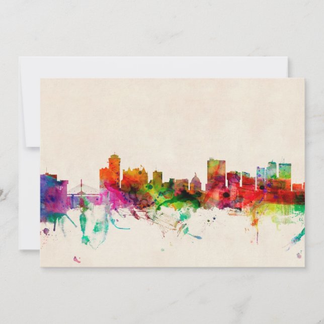 Winnipeg Canada Skyline Cityscape (Vorderseite)