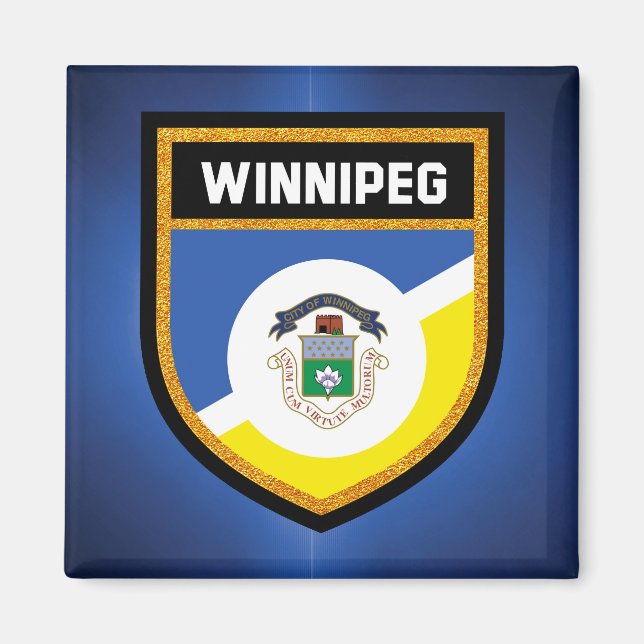 Winnipeg Flag de Magnet (Vorne)