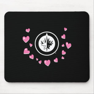 Winnipeg Jets Valentinstag Liebe Nhl Offiziell Liz Mousepad