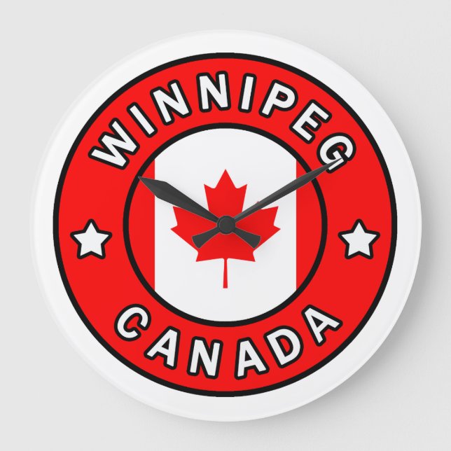 Winnipeg Kanada Große Wanduhr (Vorderseite)