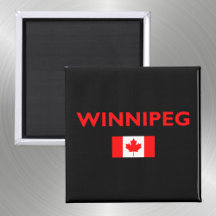 Winnipeg Kanada kanadische Flagge dunkle Farbe
