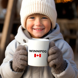 Winnipeg Kanada kanadische Flagge Licht Farbe Kaffeetasse