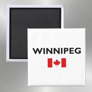 Winnipeg Kanada kanadische Flagge Licht Farbe Magnet