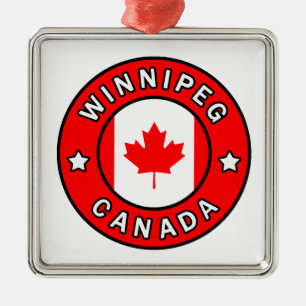 Winnipeg Kanada Ornament Aus Metall