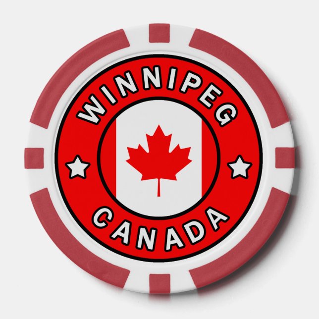Winnipeg Kanada Pokerchips (Vorderseite)