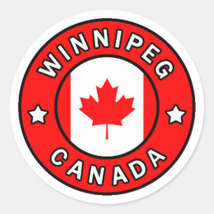 Winnipeg Kanada Runder Aufkleber