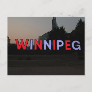 Winnipeg, Kanadisches Zeichen Postkarte
