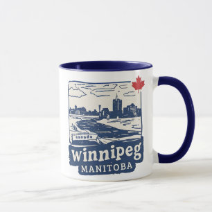 Winnipeg Manitoba Kanada Blaue Minimalistische Sky Tasse
